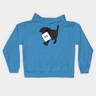 BRB Dog says he will be right back Kids Hoodie